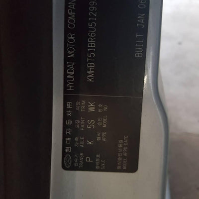 2006 HYUNDAI GETZ LEFT REAR DOOR WINDOW