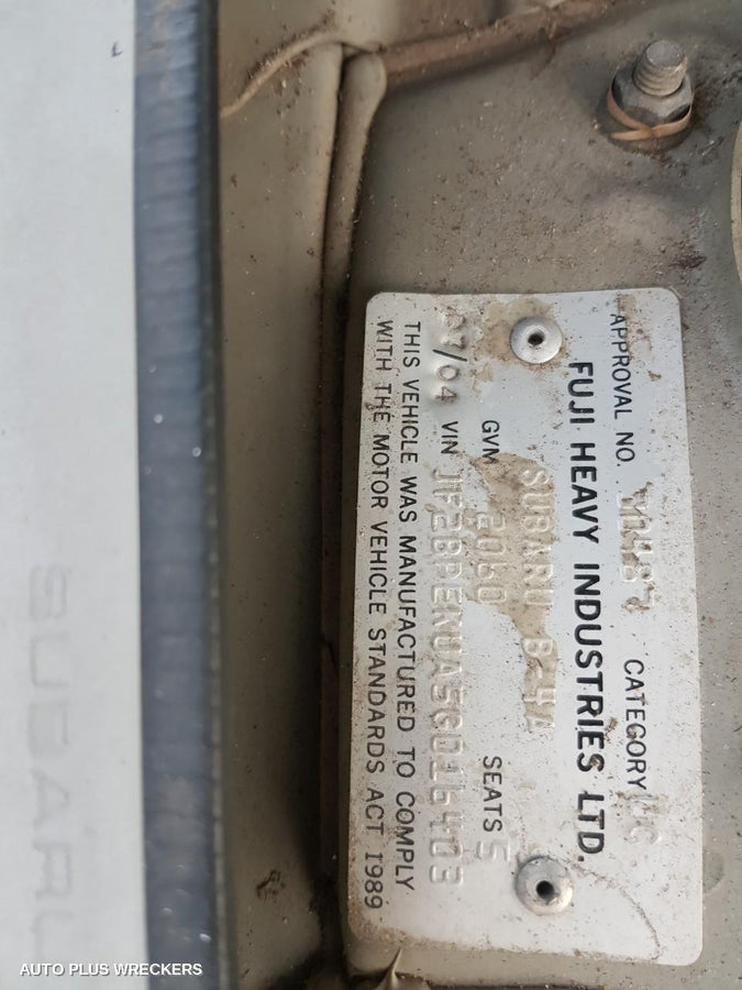 2004 Subaru Outback Air Cleaner Box