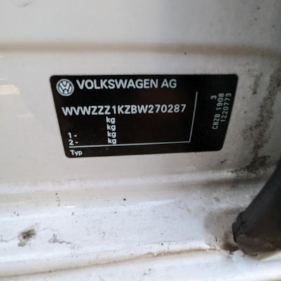 2011 Volkswagen Golf Left Rear Door Window