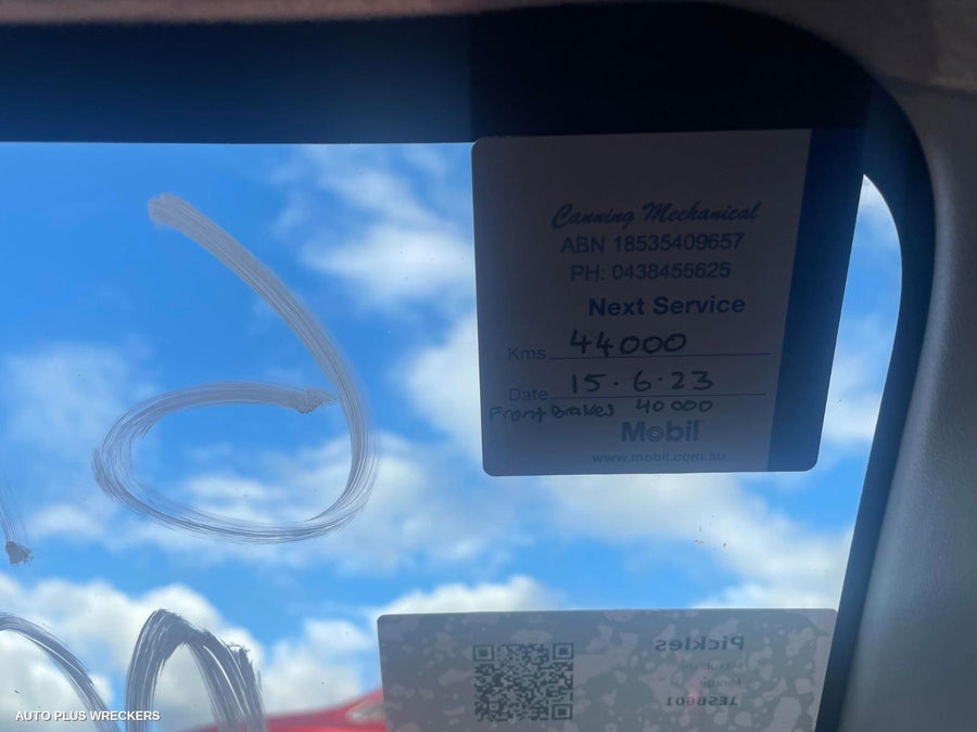 2015 Mitsubishi Mirage Left Front Door Window