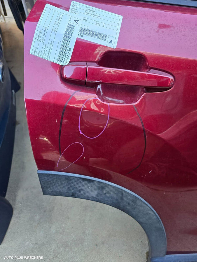 2018-2024 Subaru Forester Right Rear Door Sliding