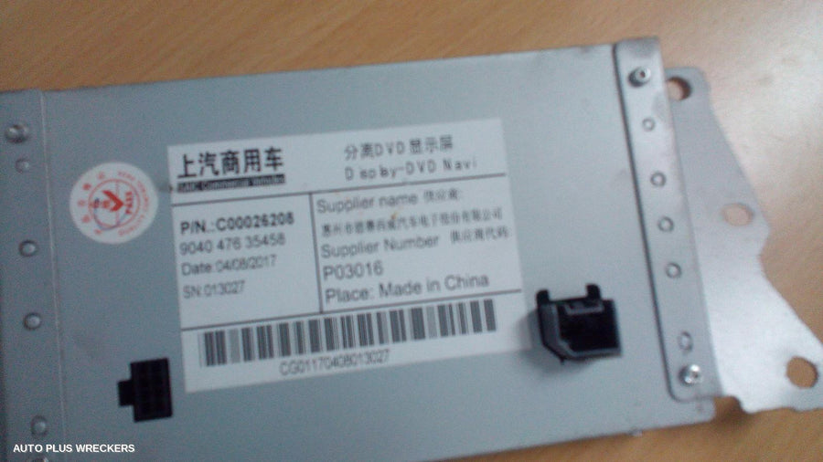2015-2025 Ldv G10 Radio Cd Dvd Sat Tv