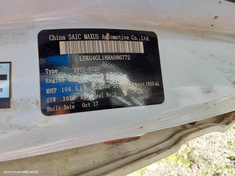 2018 Ldv G10 Left Door Mirror