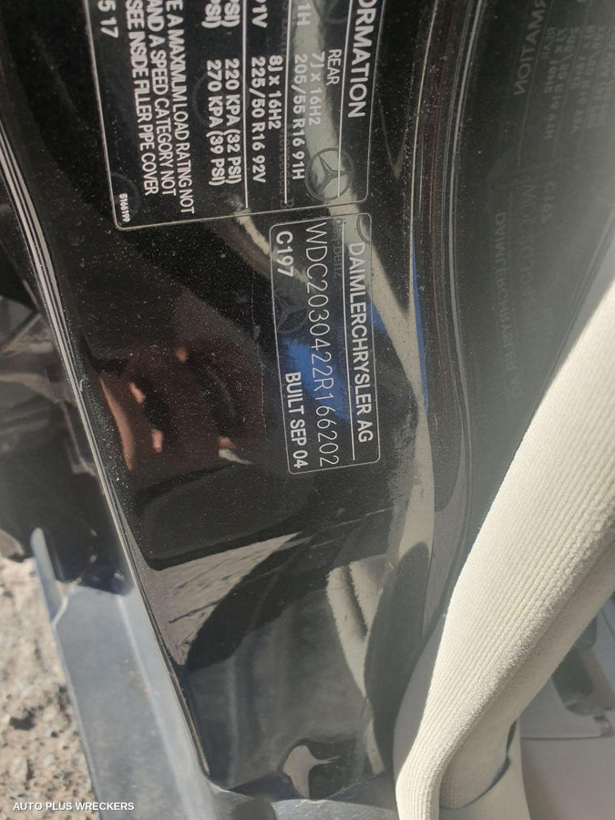 2004 Mercedes C Class Bonnet