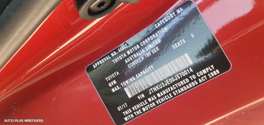 2017 Toyota Corolla Radio Cd Dvd Sat Tv