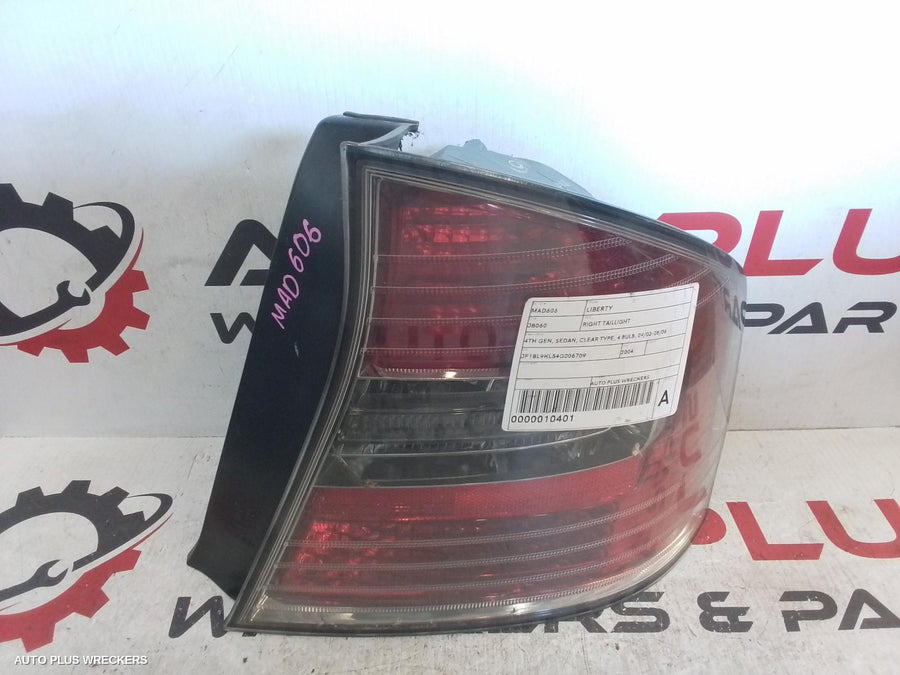 2003-2006 Subaru Liberty Right Taillight