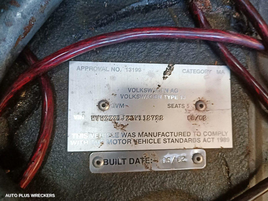 2002 Volkswagen Golf Right Door Mirror