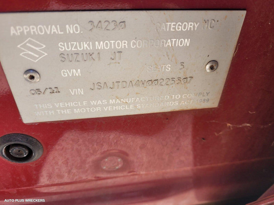 2011 Suzuki Vitara Pwr Dr Wind Switch