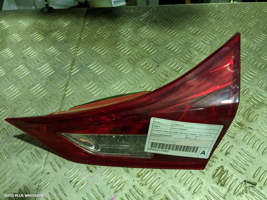 2014 Toyota Corolla Rear Garnish