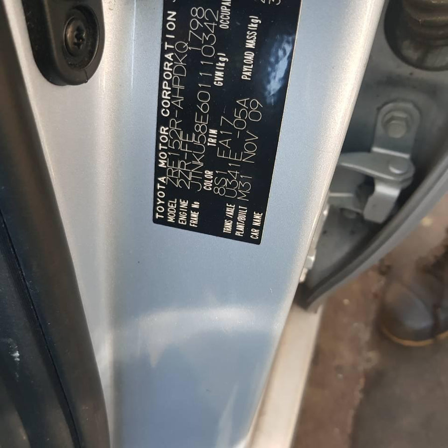 2009 Toyota Corolla Wiper Motor