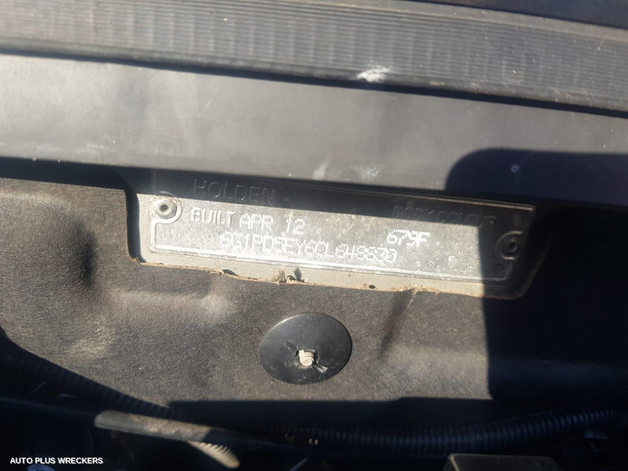 2012 Holden Cruze Sunvisor