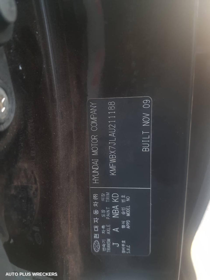 2010 HYUNDAI ILOAD/IMAX SUNVISOR