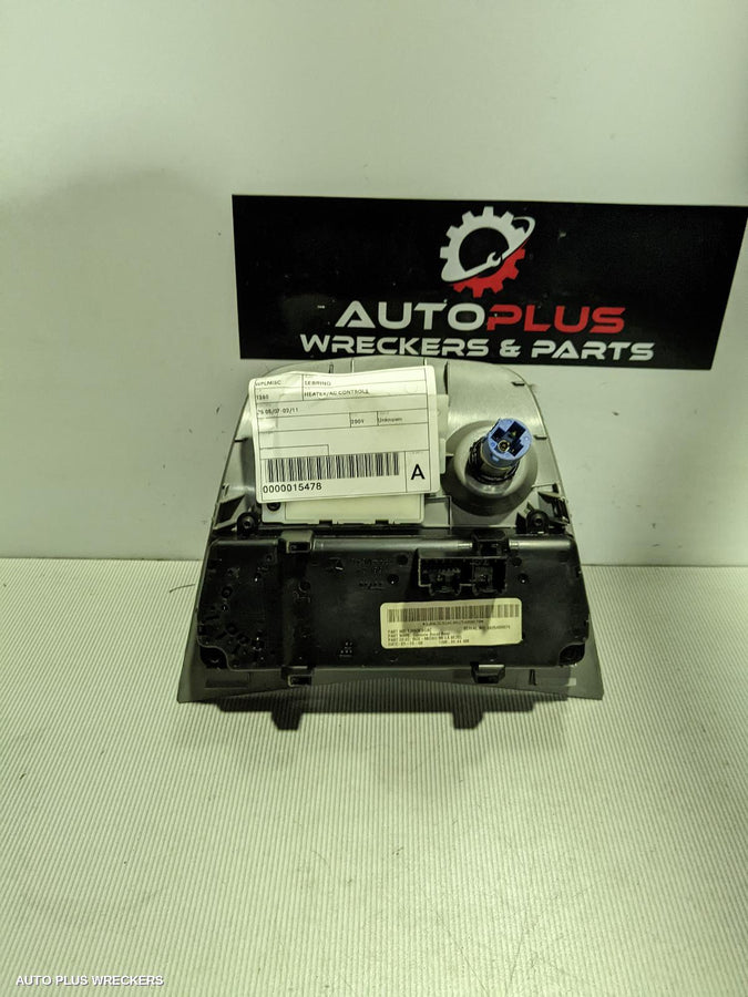 2009 Chrysler Sebring Heater Ac Controls