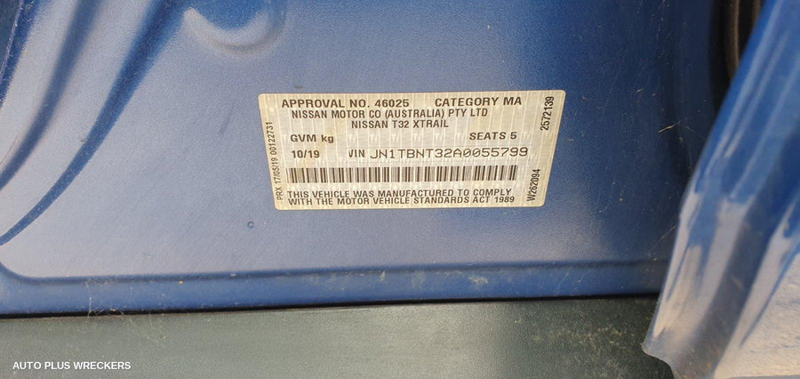 2019 Nissan Xtrail Rear Drive Shaft