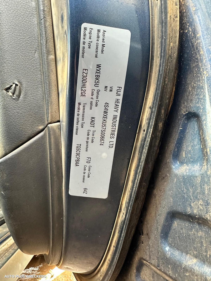 2007 Subaru Tribeca Left Door Mirror