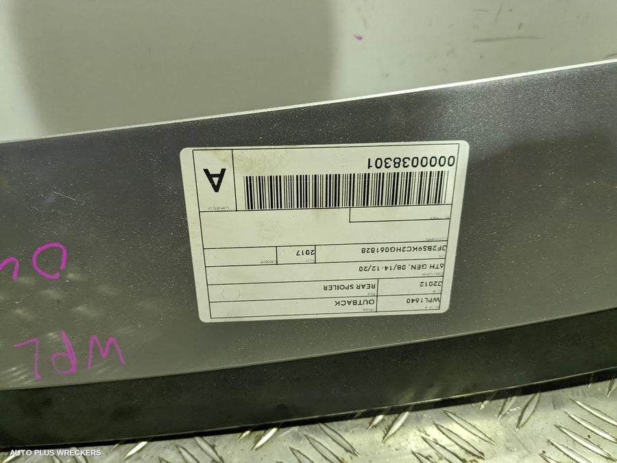 2017 Subaru Outback Rear Spoiler