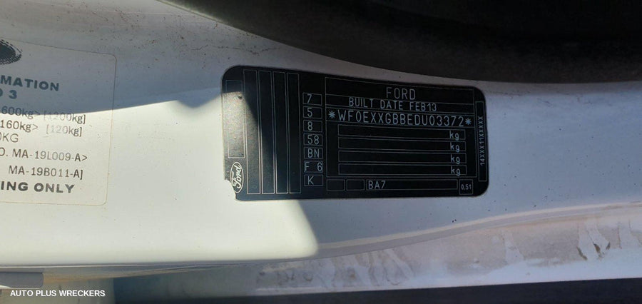 2013 Ford Mondeo Parcel Shelf