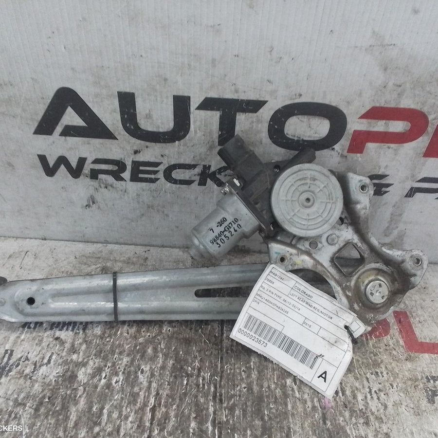 2012-2016 Holden Colorado Left Rear Wnd Reg Motor
