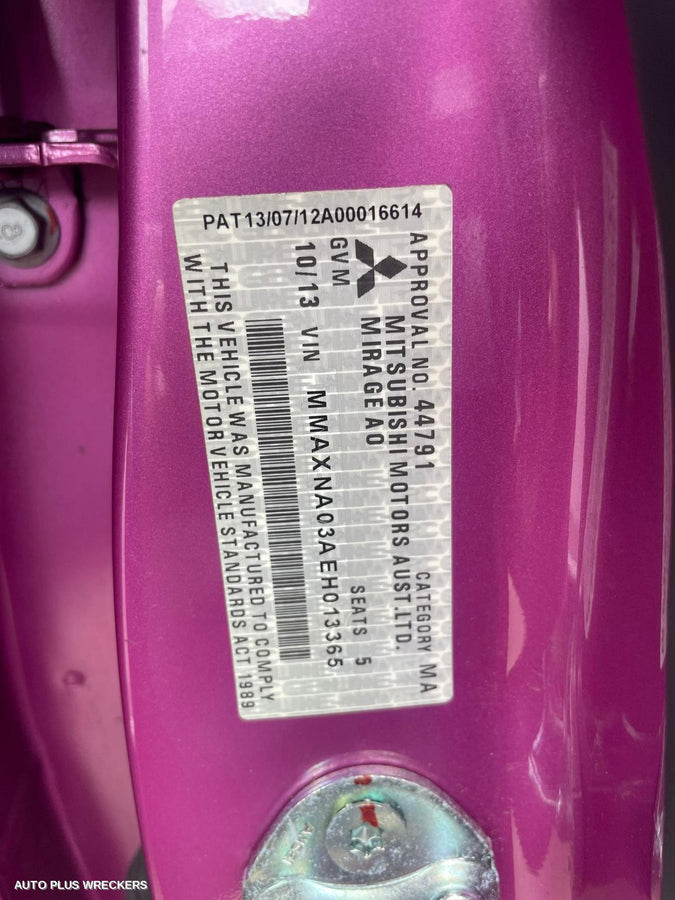 2014 Mitsubishi Mirage Instrument Cluster