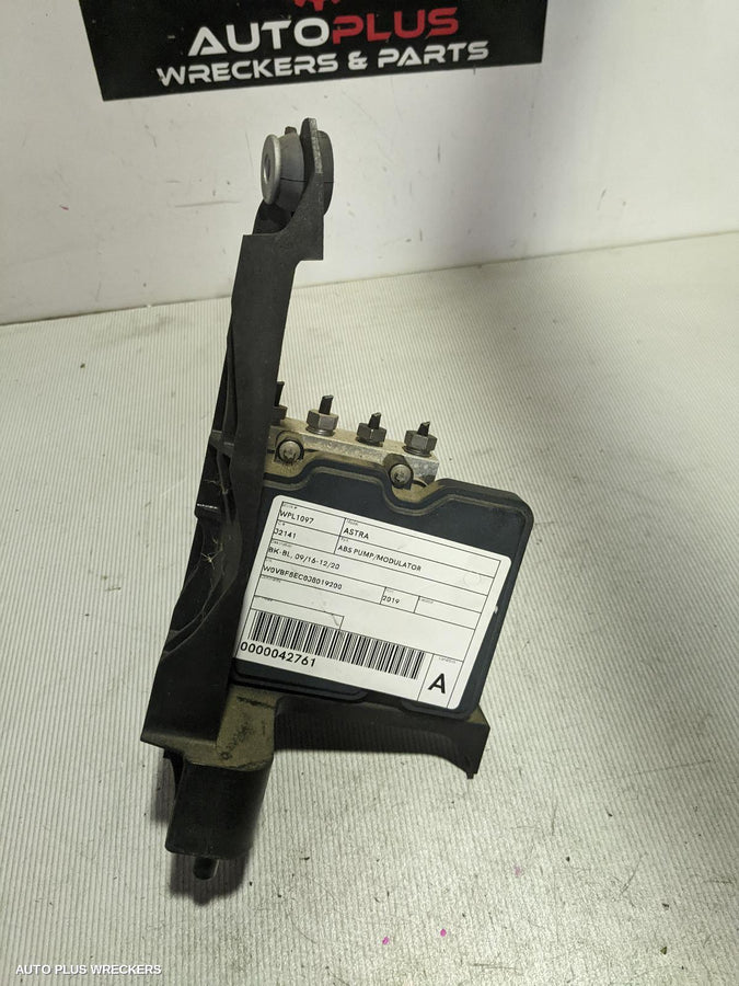 2019 Holden Astra Abs Pump Modulator