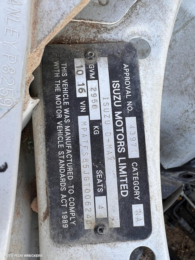 2016 Isuzu Dmax Steering Box Rack