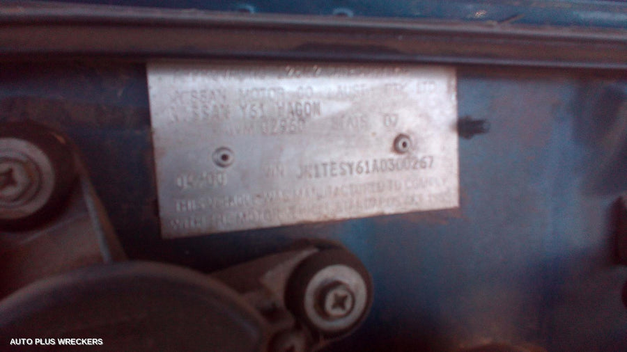 2000 Nissan Patrol Bootlid Tailgate