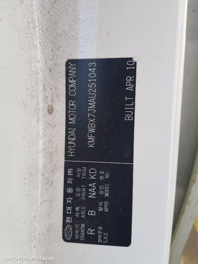 2010 Hyundai Iload/imax Seatbelt Stalk