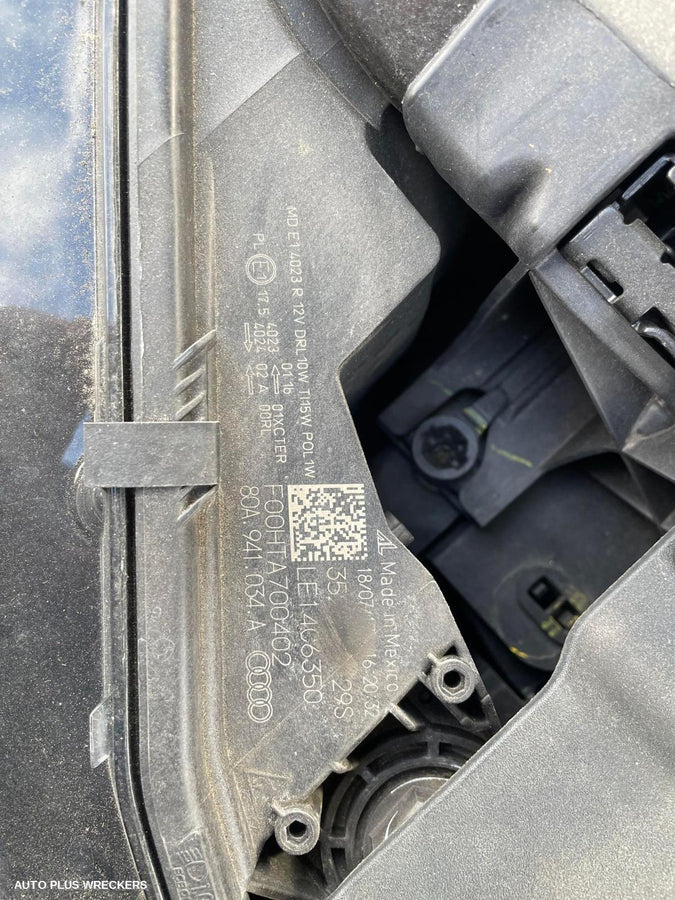 2018 Audi Q5 Left Driveshaft