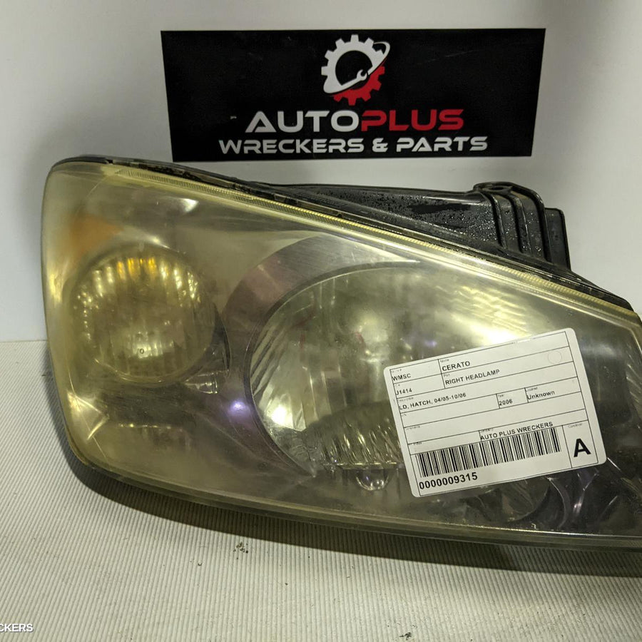 2006 Kia Cerato Right Headlamp