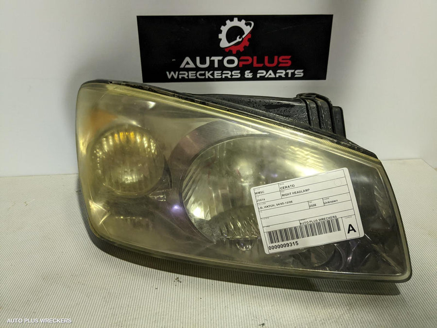 2006 Kia Cerato Right Headlamp