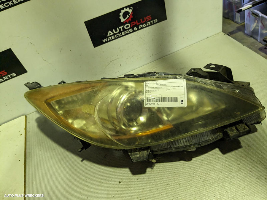 2009-2013 Mazda 3 Left Headlamp