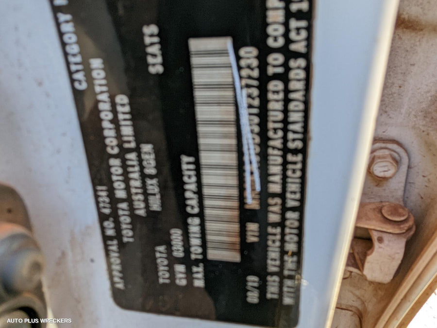 2019 Toyota Hilux Caliper