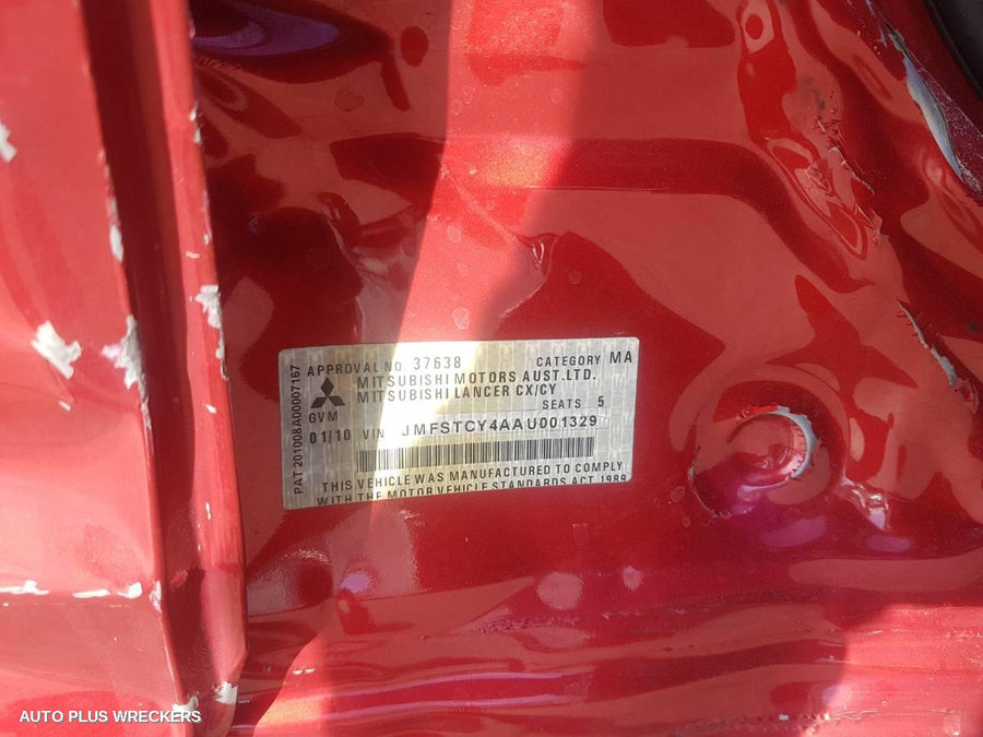 2010 Mitsubishi Lancer Pwr Dr Wind Switch