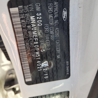 2015 Ford Ranger Headrest