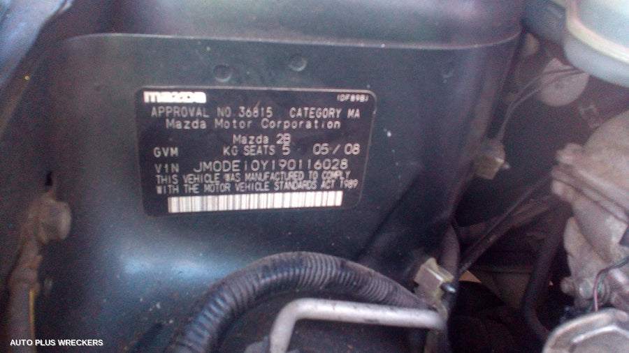 2008 Mazda 2 Rear Bumper