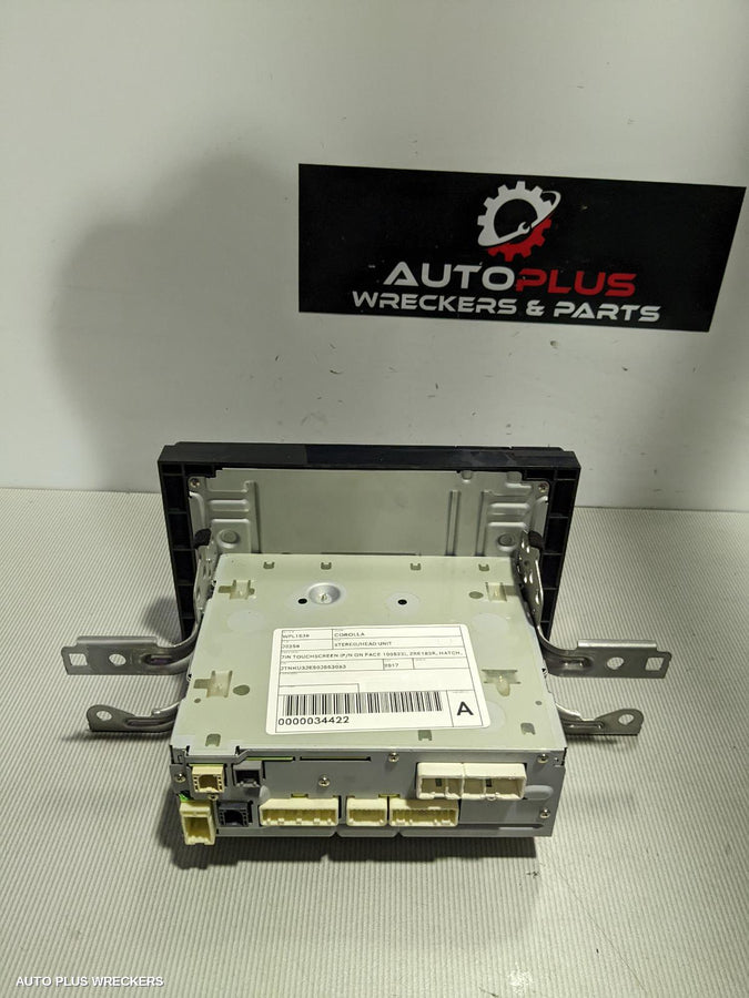 2017 Toyota Corolla Radio Cd Dvd Sat Tv