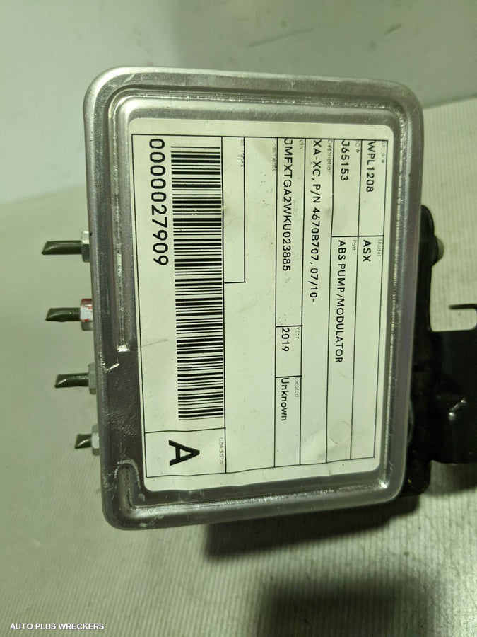 2010-2022 Mitsubishi Asx Abs Pump Modulator