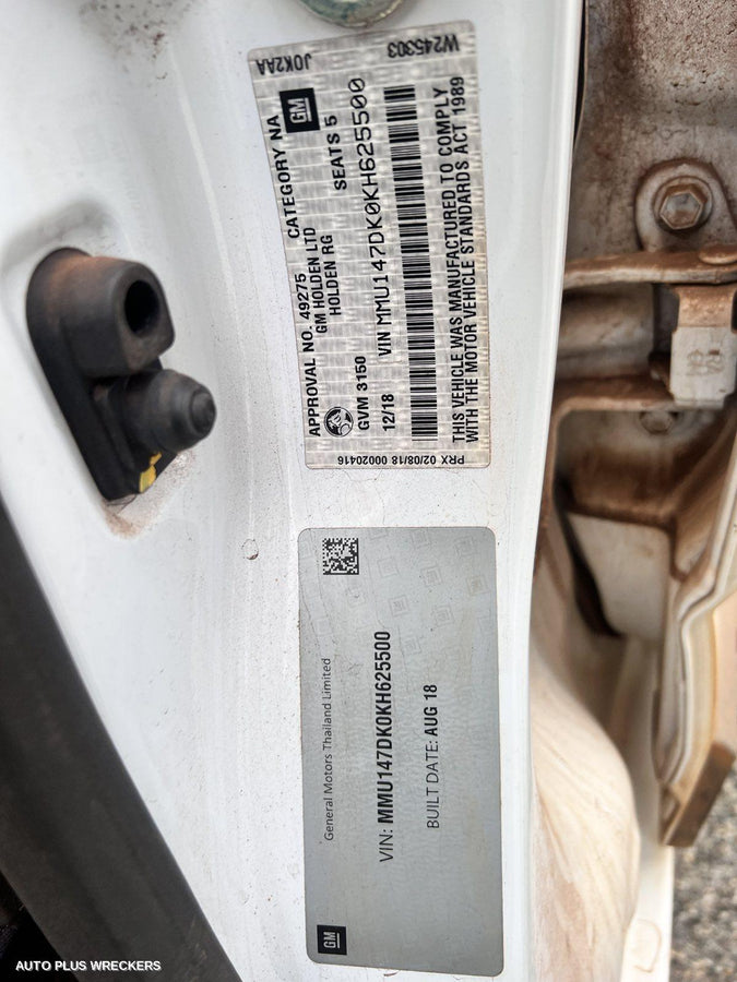 2019 Holden Colorado Abs Pump Modulator