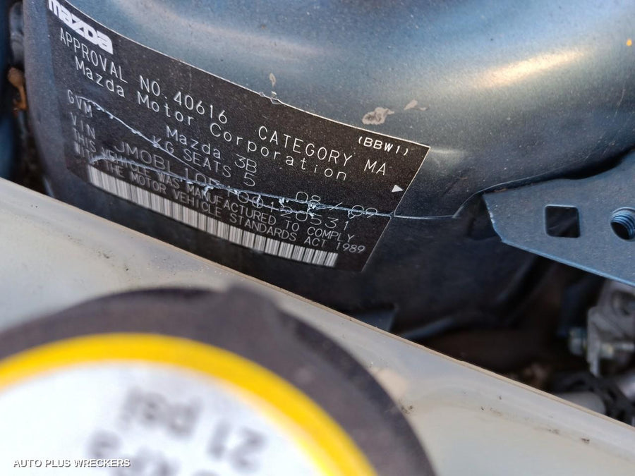 2009 Mazda 3 Right Rear Wnd Reg Motor