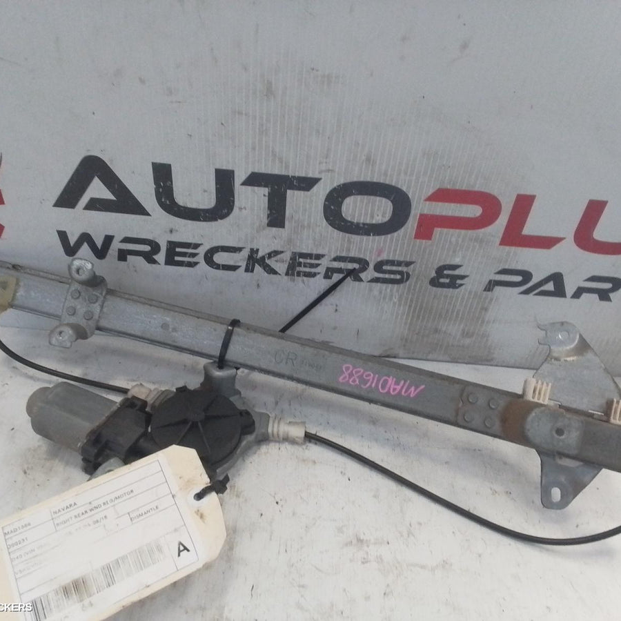 2006-2015 Nissan Navara Right Rear Wnd Reg Motor