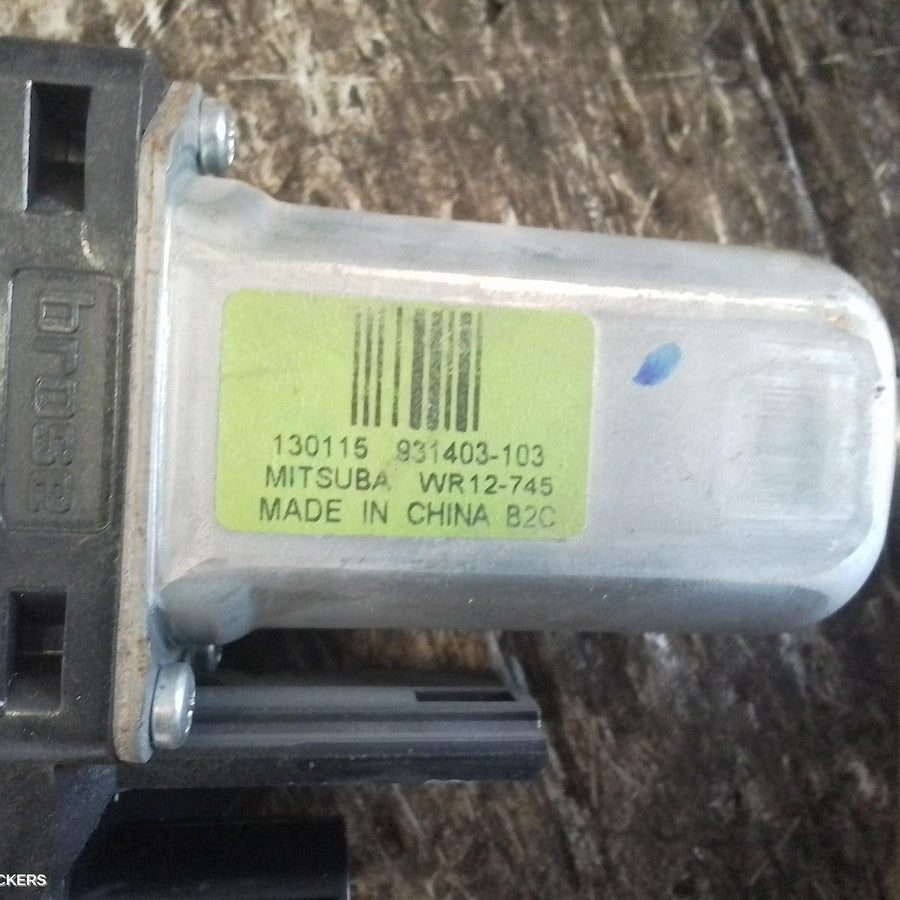 2013 Jeep Grandcherokee Right Rear Wnd Reg Motor