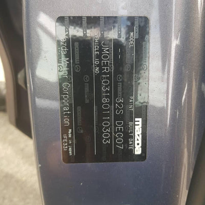 2008 MAZDA CX7 LEFT FRONT DOOR WINDOW