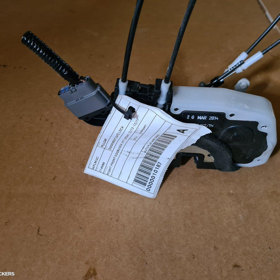 2014 Nissan Pulsar Door Boot Gate Lock