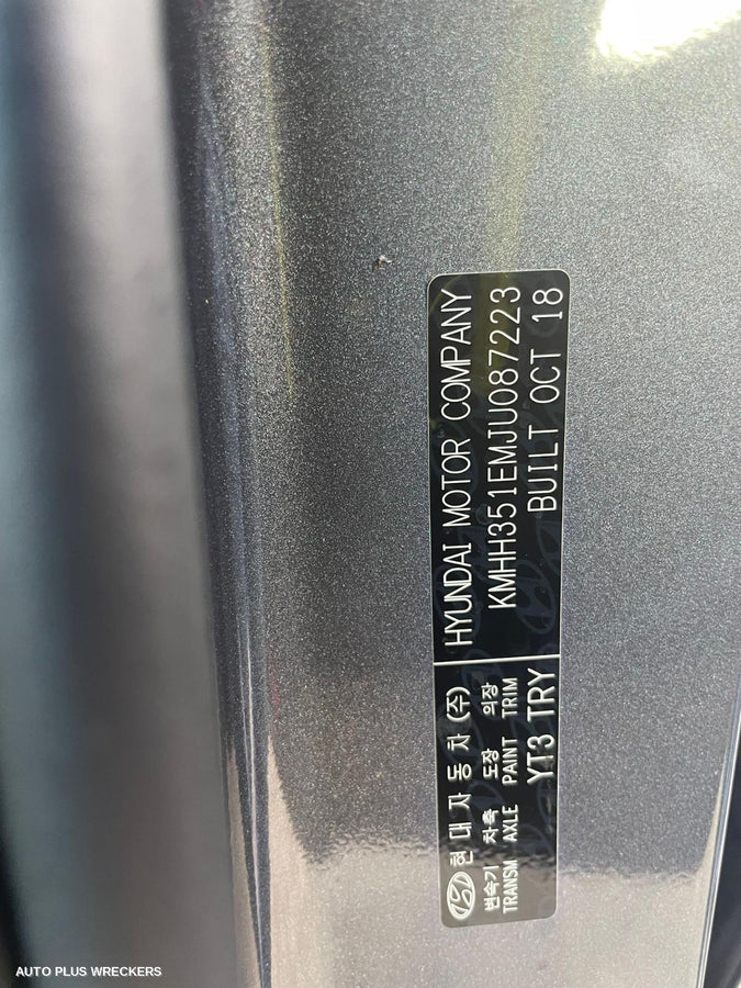 2018 Hyundai I30 Instrument Cluster