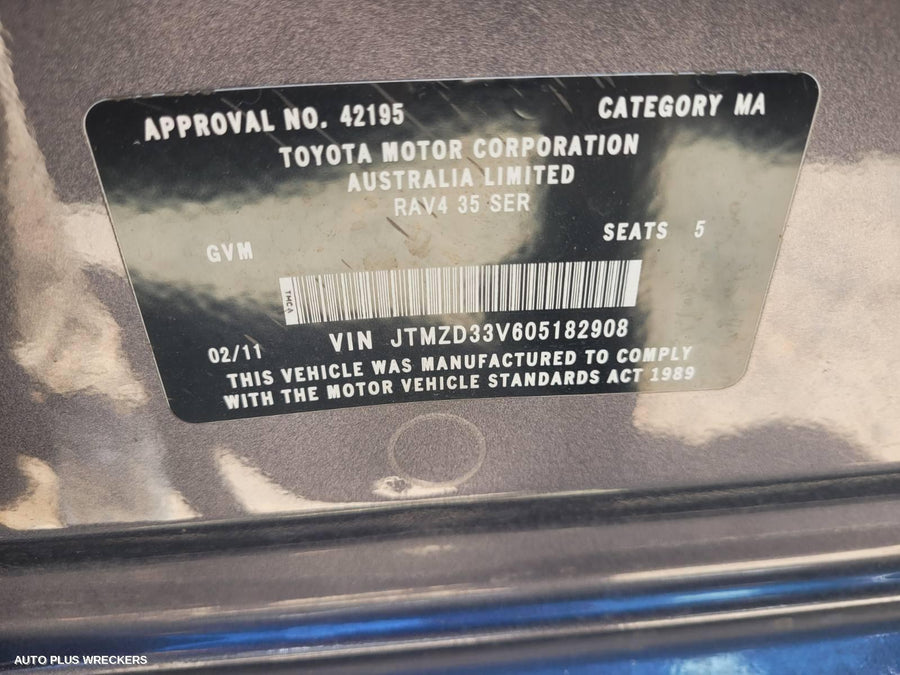 2011 Toyota Rav4 Radio Cd Dvd Sat Tv