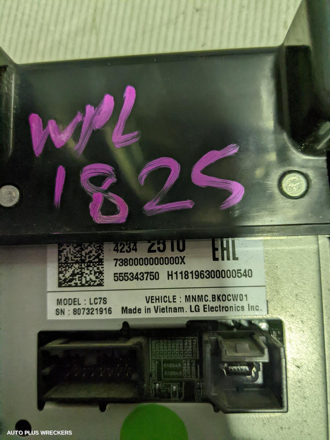 2019 Holden Colorado Radio Cd Dvd Sat Tv