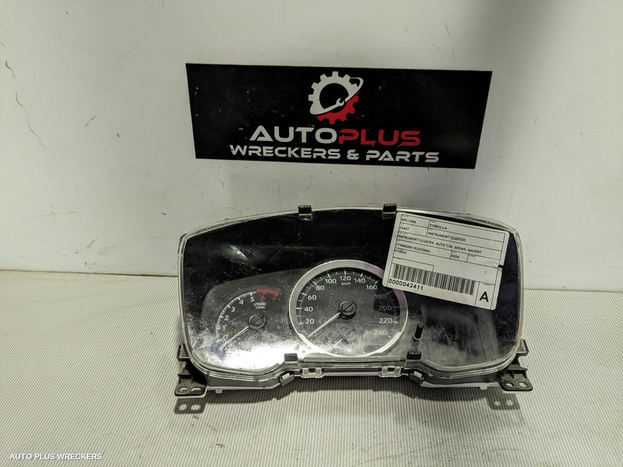 2020 Toyota Corolla Instrument Cluster