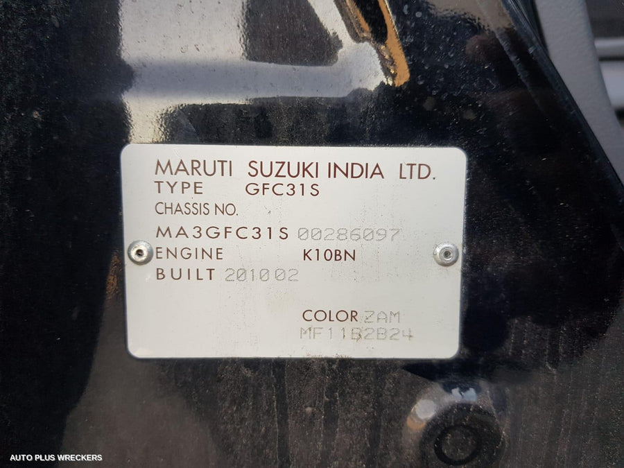 2010 Suzuki Alto Left Rear Door Window