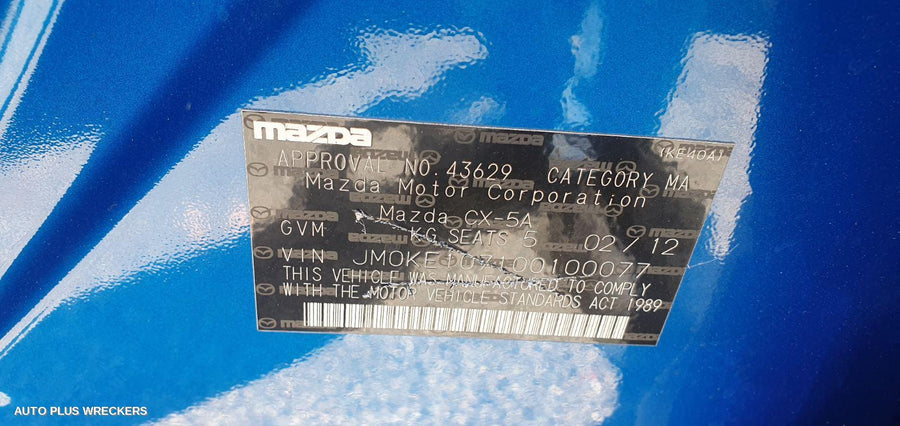 2012 Mazda Cx5 Radio Cd Dvd Sat Tv