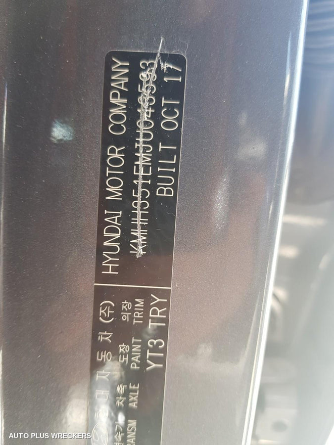 2017 Hyundai I30 Instrument Cluster